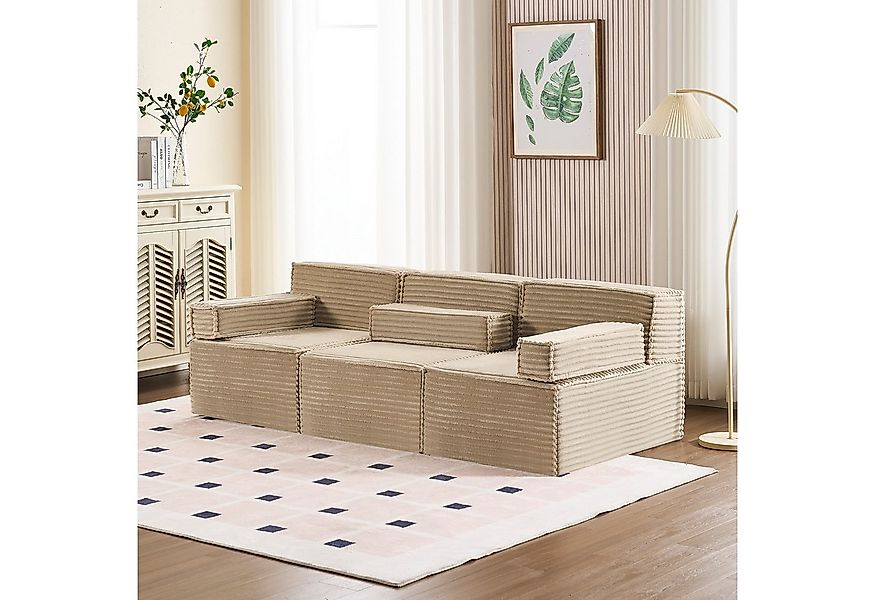 HOMYEDAMIC Big-Sofa Schwammsofa 1-4 Sitzers Ecksofa, Pure Foam Eco Sofa Kom günstig online kaufen