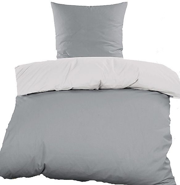 KH-Haushaltshandel Bettwäsche 2-tlg. Satin Baumwoll Bettwäsche, günstig online kaufen