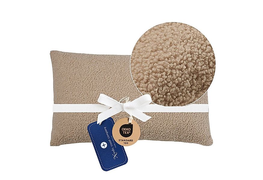 Nordic Coast Company Dekokissen Teddy Bouclé Stoff - Kissen inkl. Füllung, günstig online kaufen
