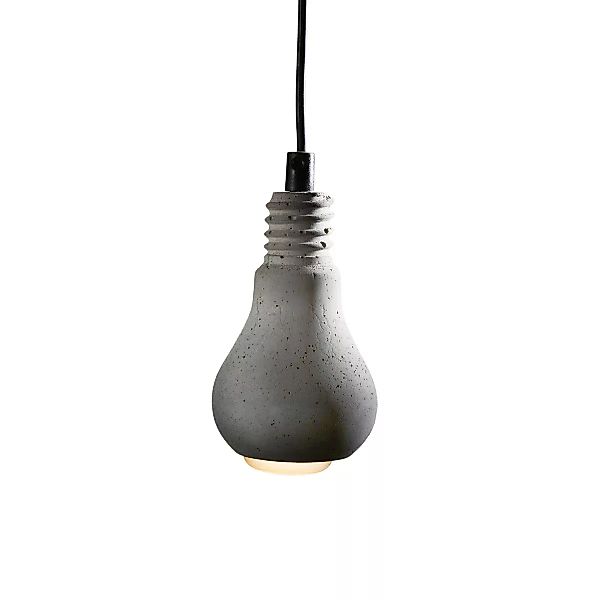 Edison Lamp Pendelleuchte Beton natur günstig online kaufen