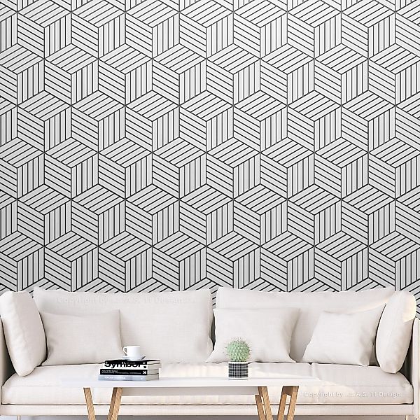 Selbstklebende Fototapete - Hexagons in Detail günstig online kaufen
