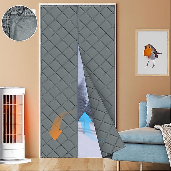 Qelus Raumteiler Magnet Wärmeschutzvorhang 90x210/100x210cm Türvorhang günstig online kaufen