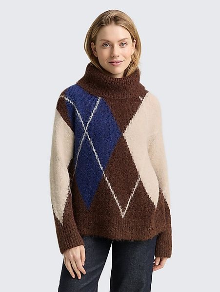 TOM TAILOR Strickpullover Pullover & Strickjacken Oversize Rollkragenpullov günstig online kaufen
