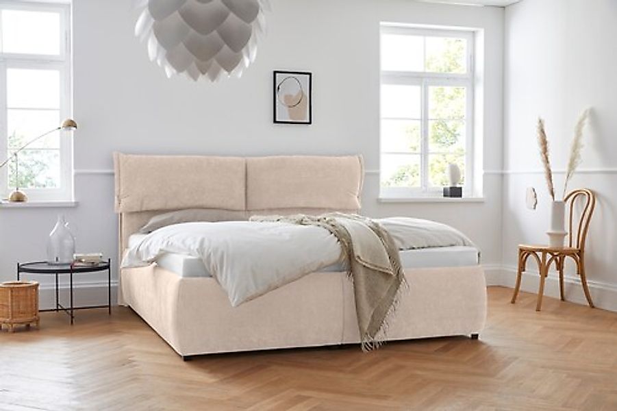 andas Polsterbett »Jenson« als Bettgestell oder mit 3 Matratzenarten und Hä günstig online kaufen