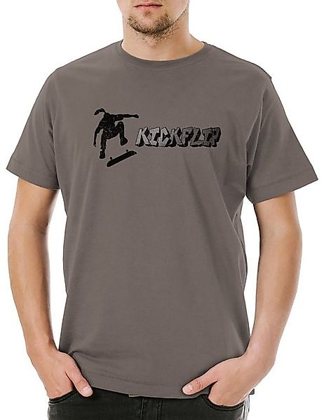 Urban Backwoods Print-Shirt Kickflip Herren T-Shirt Skateboard Skate Or Ska günstig online kaufen