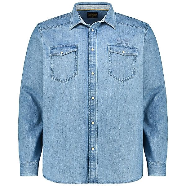 PME LEGEND Jeanshemd Farbe jeansblau Größe: 4XL günstig online kaufen