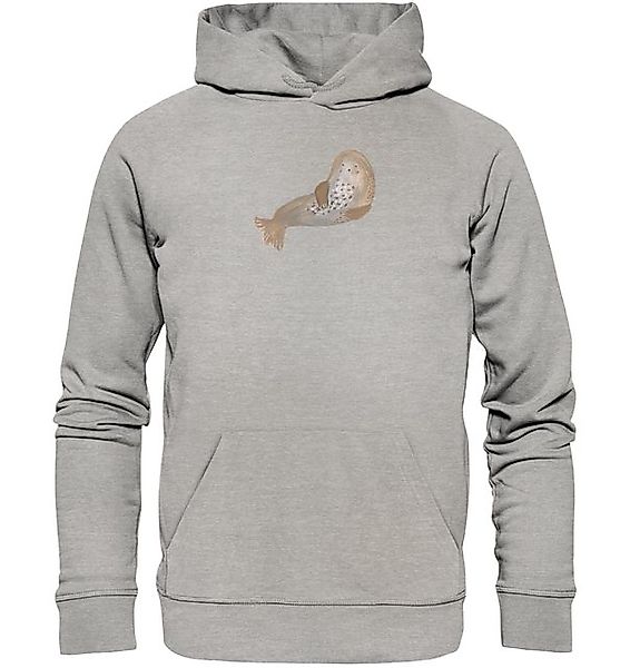 Mr. & Mrs. Panda Hoodie Robbe Lachen Größe L - Heather Grey - Geschenk, lus günstig online kaufen