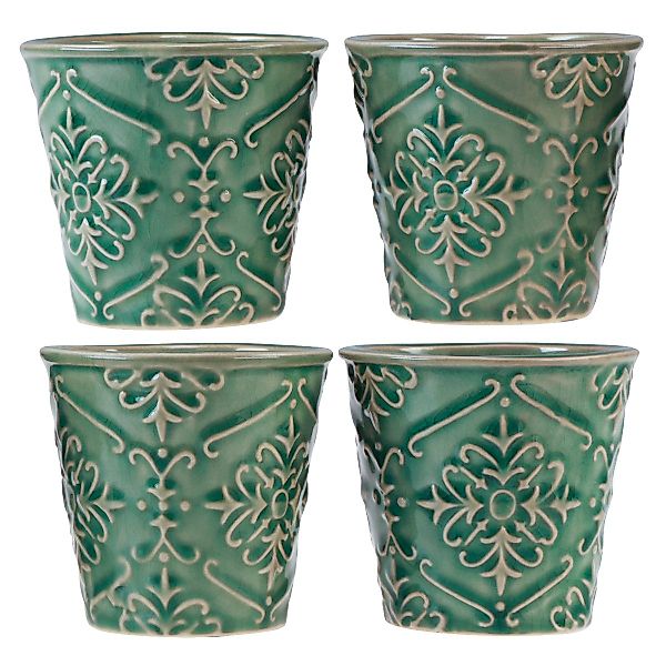 Viana Übertopf Keramik Übertopf Set Grün günstig online kaufen