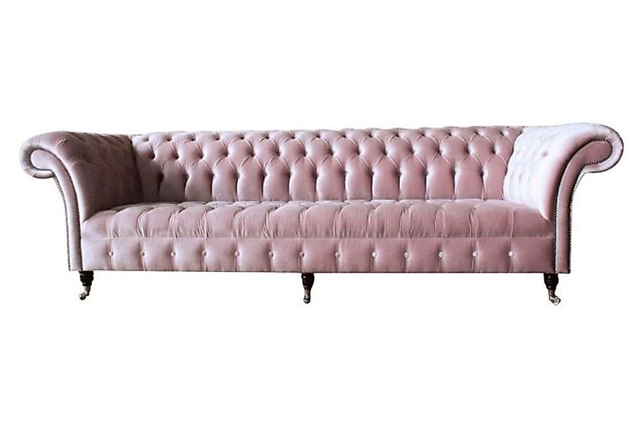 JVmoebel Sofa Chesterfield Rosa Couch Sofa Polster 4 Sitzer Couchen Sitz So günstig online kaufen