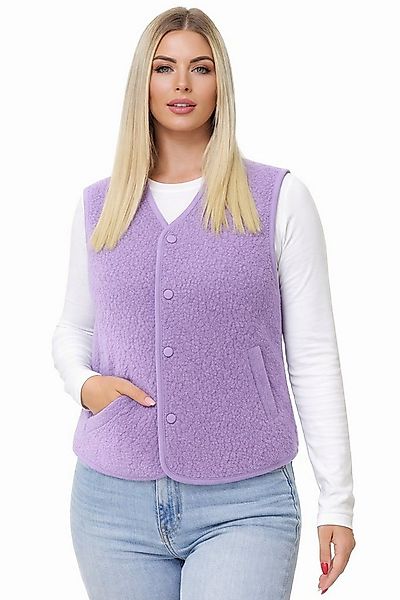 Worldclassca Fellimitatweste Worldclassca Teddy Weste Warm Kuschelig Kurz H günstig online kaufen