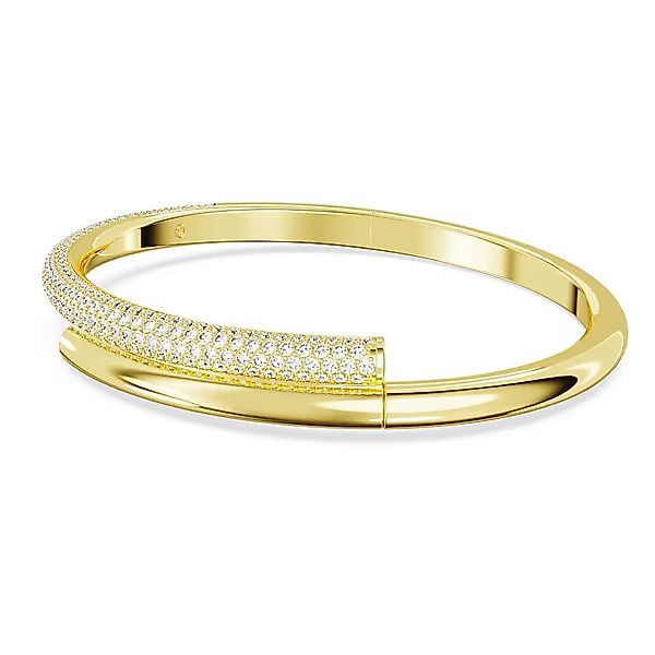 Swarovski Armreif Dextera Gold / Weiß günstig online kaufen