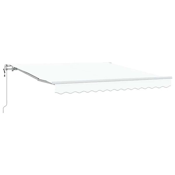 vidaXL Einziehbare Markise Weiß 300 x 250 cm Stoff und Stahl 3330071 günstig online kaufen
