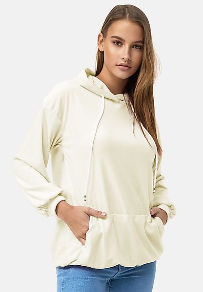 enflame Hoodie Langer Kapuzen Oversized Velours günstig online kaufen