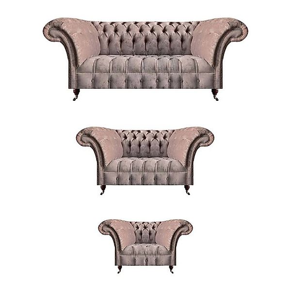 Xlmoebel Sofa Chesterfield Sofagarnitur 3+2+1 Sitzer Komplett Möbel, Made i günstig online kaufen