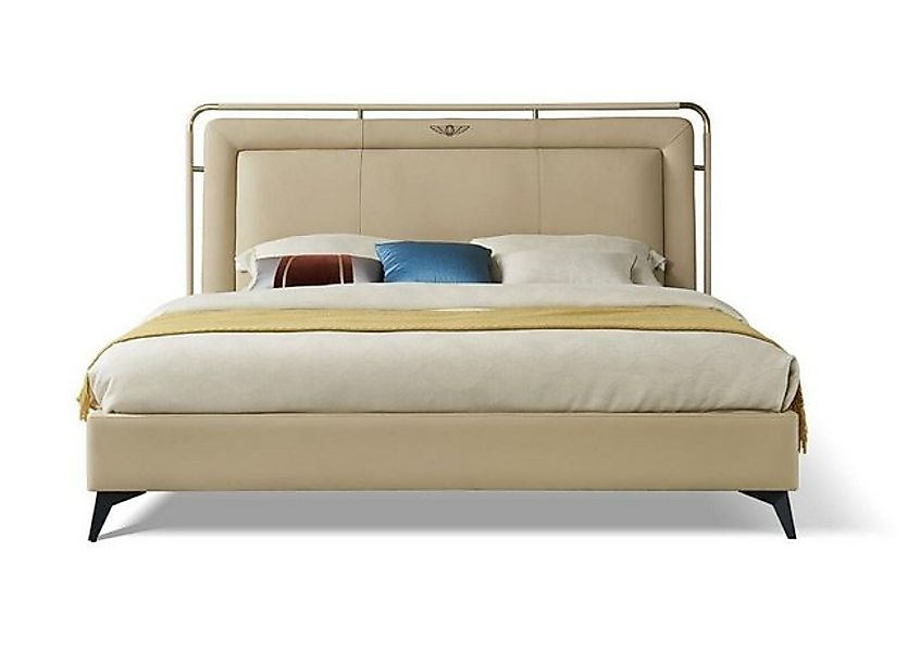 JVmoebel Bett Polster Klassisches Doppelbett 180x200cm Holz Hotel Betten, M günstig online kaufen