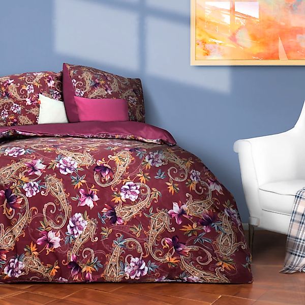 fleuresse Wendebettwäsche "Bed Art S" 2 Stk. tlg. Mako Satin 100% Baumwolle günstig online kaufen