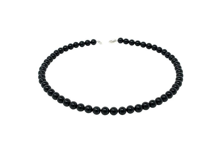 Schmuck Krone Collier Kette aus Onyx & 925 Silber, schwarz, 48cm, Silber 92 günstig online kaufen