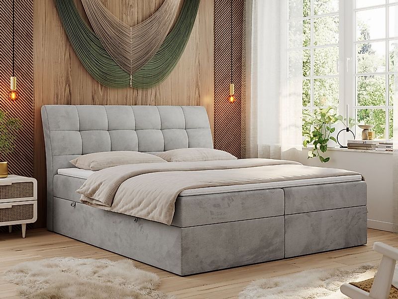 MKS MÖBEL Boxspringbett DIEGOS (Set, Topper T25, Doppelbett), Bett mit Bett günstig online kaufen
