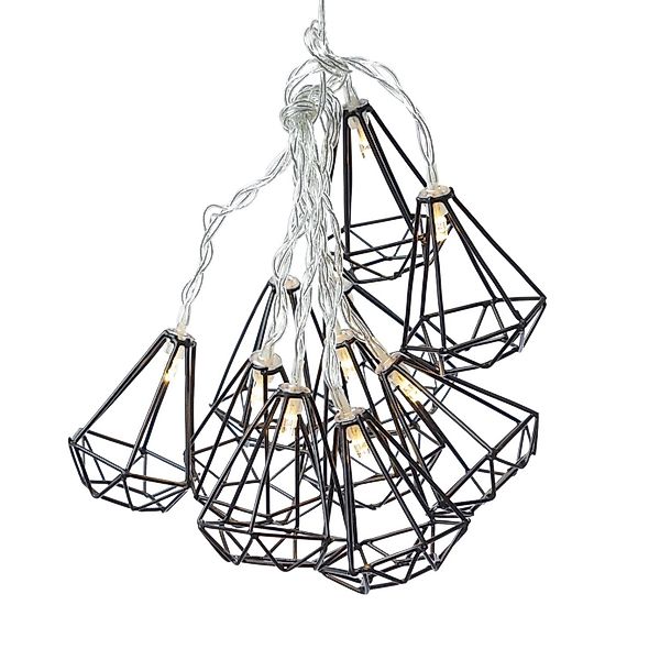 Marelida LED Lichterkette RUBIN Diamant Retro Timer Tischdeko Innen Industr günstig online kaufen