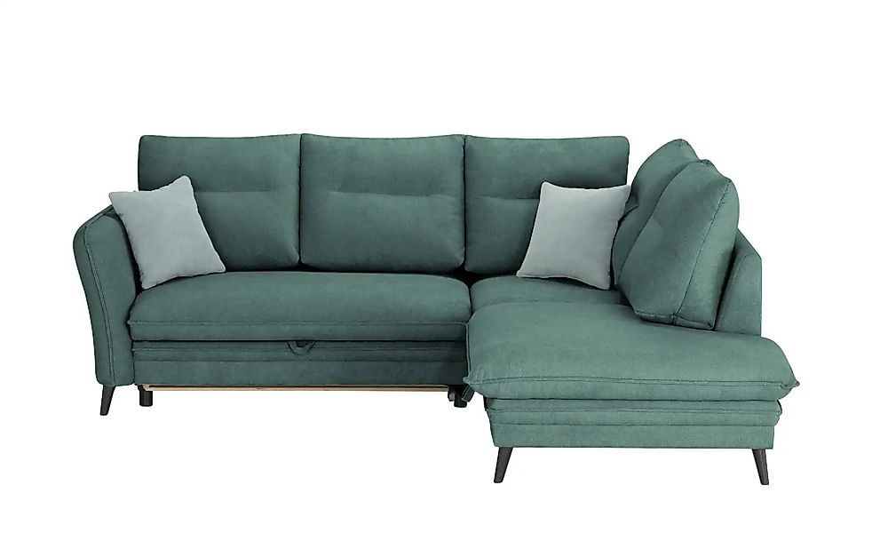 Ecksofa  Wilma ¦ grün ¦ Maße (cm): B: 245 H: 95 T: 203 Polstermöbel > Sofas günstig online kaufen