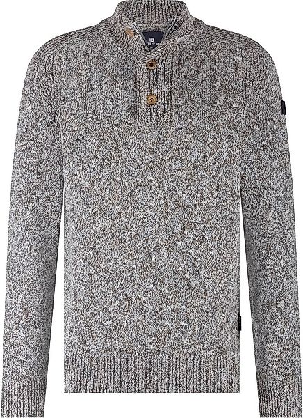 State Of Art Mocker Pullover Melange Blau - Größe L günstig online kaufen