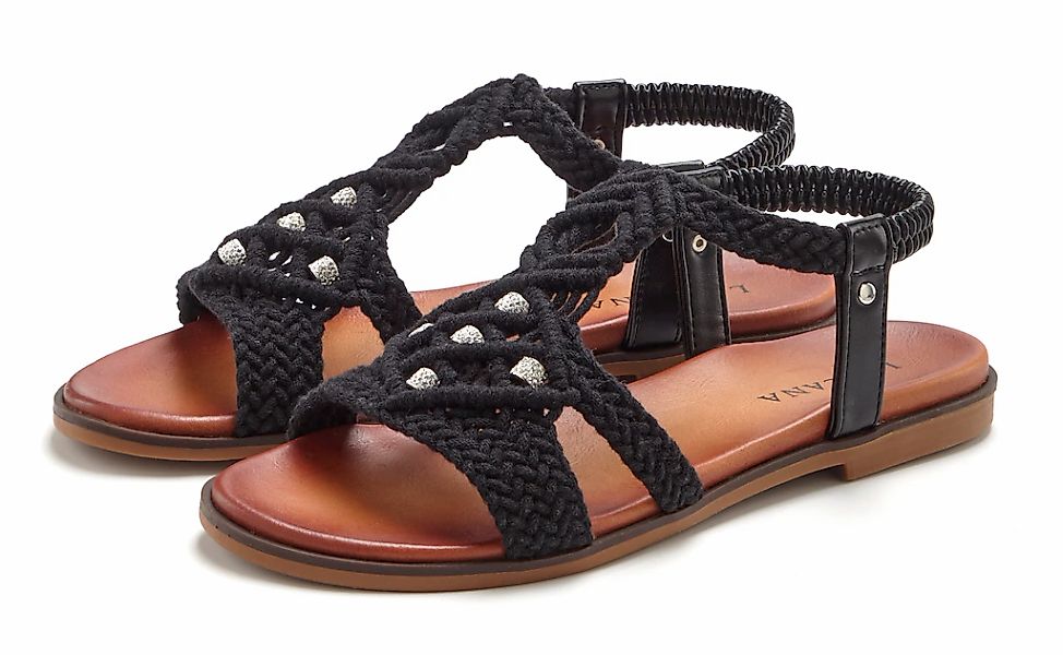 LASCANA Sandale "Sommerschuh, offener Schuh, Pantolette," in trendiger Häke günstig online kaufen