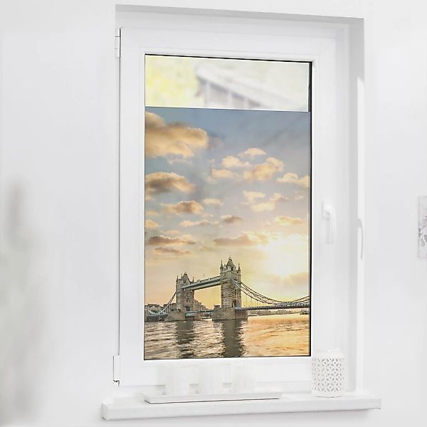 LICHTBLICK ORIGINAL Fensterfolie "Tower Bridge", 1 St., blickdicht, struktu günstig online kaufen