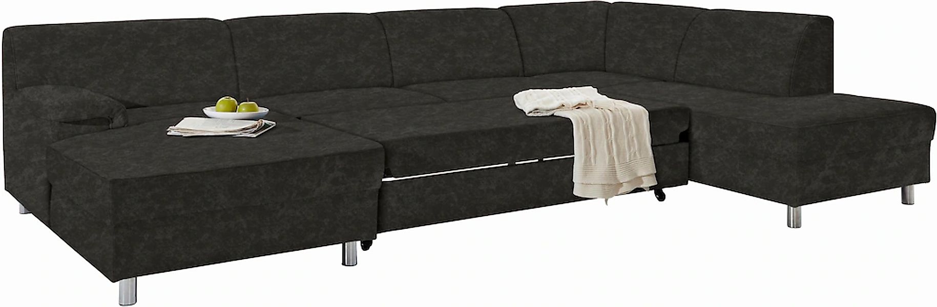 INOSIGN Wohnlandschaft "Jamie, zeitloses Design, fester Sitzkomfort, viel P günstig online kaufen