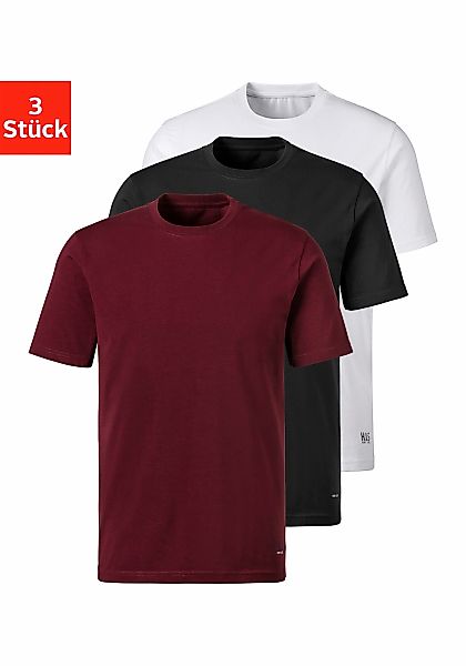 H.I.S T-Shirt "Unterziehshirt mit Rundhals" 3er-Pack, aus Baumwoll-Mix günstig online kaufen