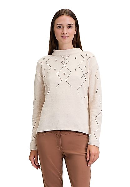 Betty Barclay Strickpullover "Damen Strickpullover mit Schmucksteinen" 1 St günstig online kaufen