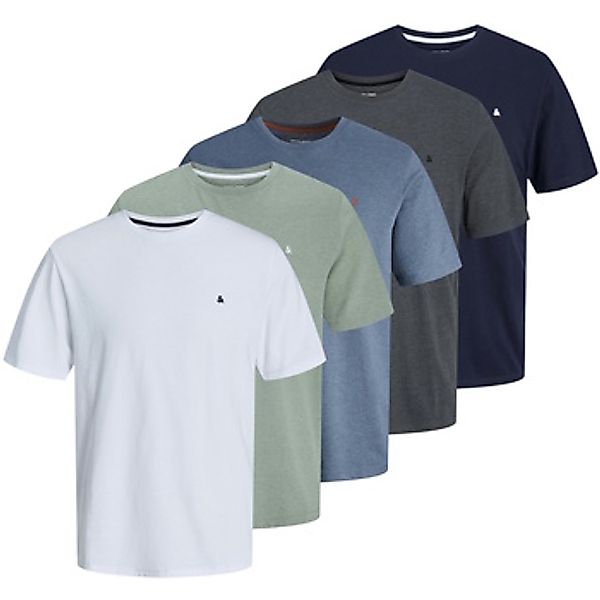 Jack & Jones  T-Shirt T-Shirt PAULOS Kurzarmshirt 5er Pack günstig online kaufen