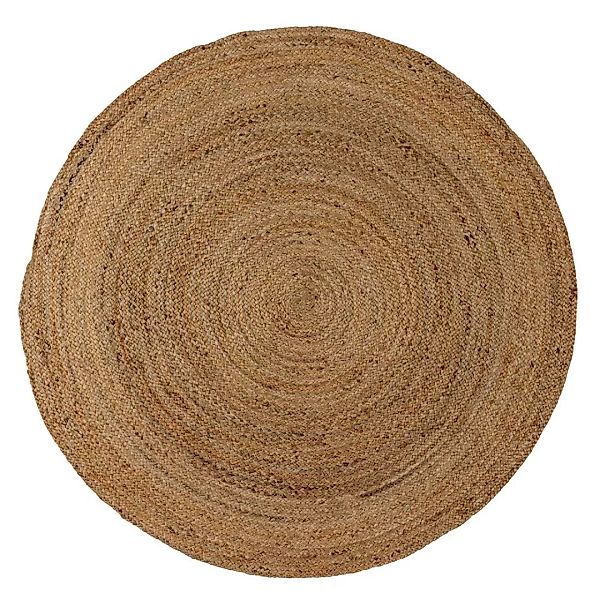 Jute Teppiche rund in Beige 150 cm Durchmesser (2er Set) günstig online kaufen
