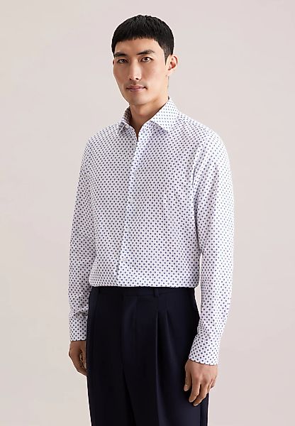 seidensticker Businesshemd "Schwarze Rose" Slim 1/1 Kentkragen Druck günstig online kaufen