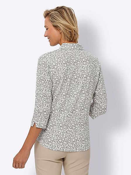 Sieh an! Klassische Bluse Druckbluse günstig online kaufen
