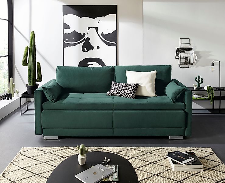 INOSIGN Schlafsofa Berlin, mit Boxspringaufbau, Bettfunktion günstig online kaufen