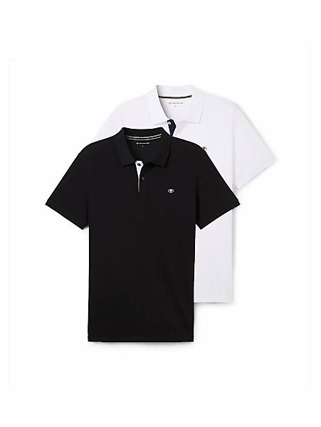 TOM TAILOR Poloshirt, (Packung, 2 tlg.), im Doppelpack günstig online kaufen