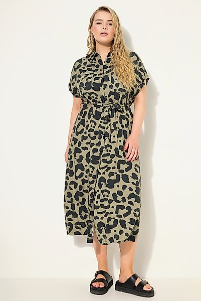 Studio Untold Jerseykleid Maxikleid oversized Leo-Print günstig online kaufen