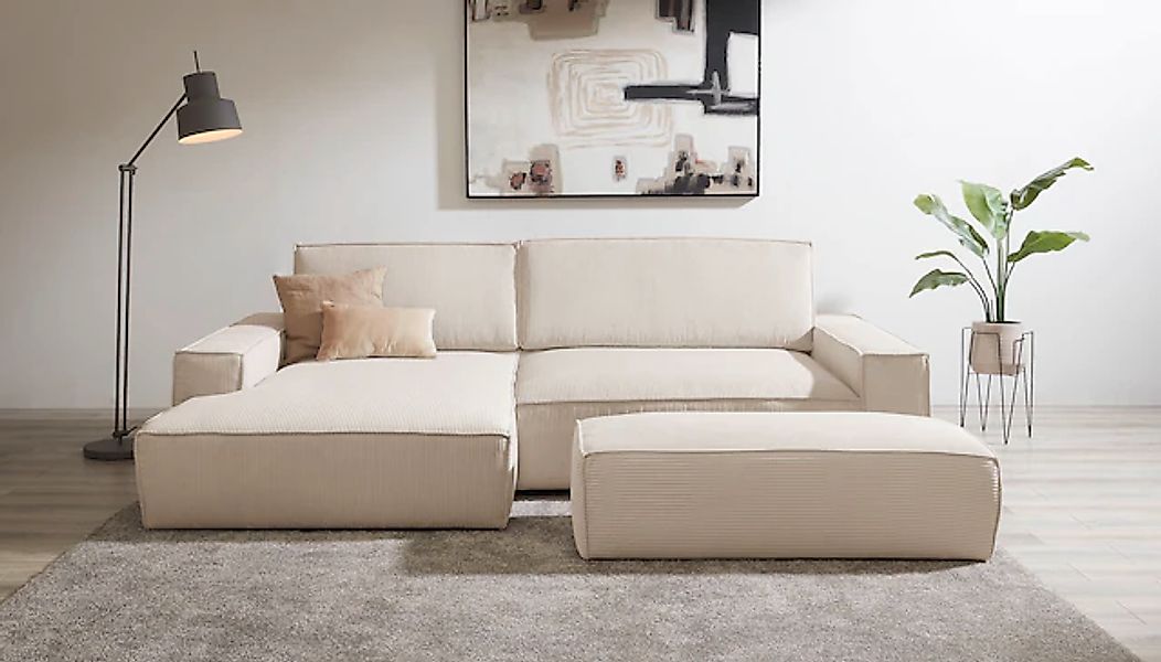 Home affaire Polsterecke »NEU: SHERWOOD XXL tief, L-Form mit Schlaffunktion günstig online kaufen