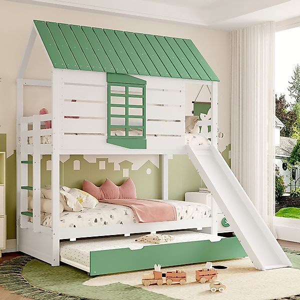 Merax Etagenbett Spielbett aus Kieferholz (1-St., günstig online kaufen