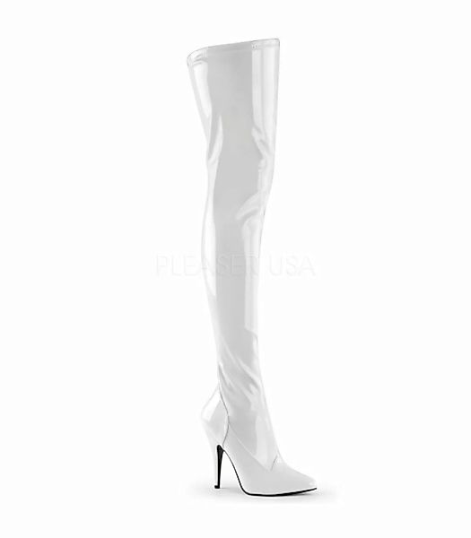 Overknee Stiefel SEDUCE-3000 - Lack Weiß (Schuhgröße: EUR 36) günstig online kaufen