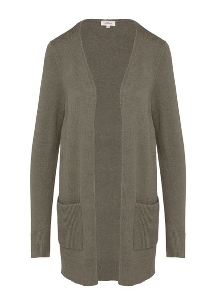 s.Oliver Cardigan Strickjacke Strickjacke mit Rippbündchen günstig online kaufen