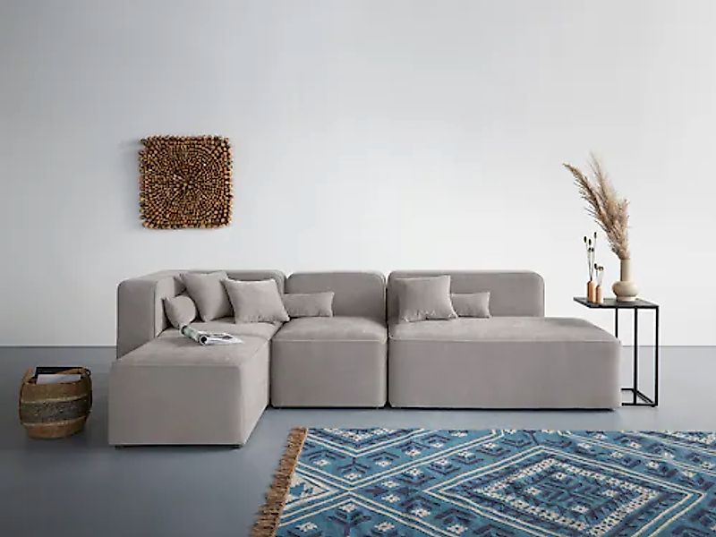 Home affaire Ecksofa »Sundstrup L-Form« Modulserie, individuelle Zusammenst günstig online kaufen