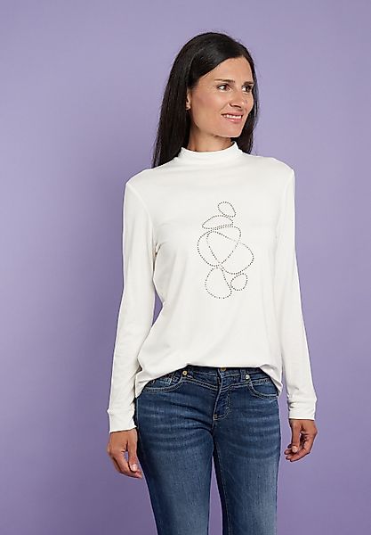 Seidel Moden Langarmshirt mit Glitzersteinen, MADE günstig online kaufen