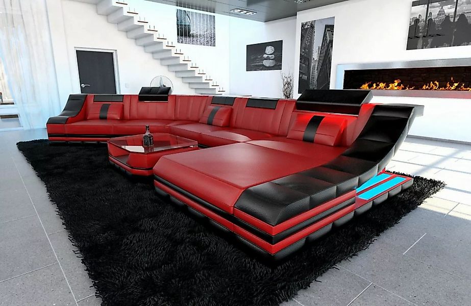 Sofa Dreams Wohnlandschaft Ledercouch Leder Sofa Turino CL Form Ledersofa, günstig online kaufen