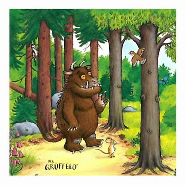 Bilderwelten Kindertapete Grüffelo - Waldspaziergang bunt Gr. 336 x 336 günstig online kaufen
