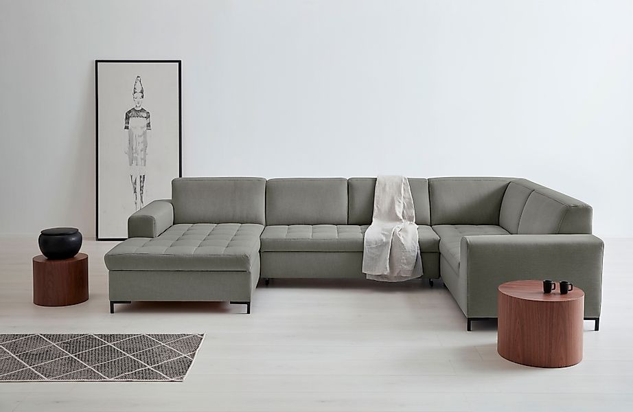 OTTO products Wohnlandschaft "Grazzo U-Form", hochwertige Stoffe aus recyce günstig online kaufen