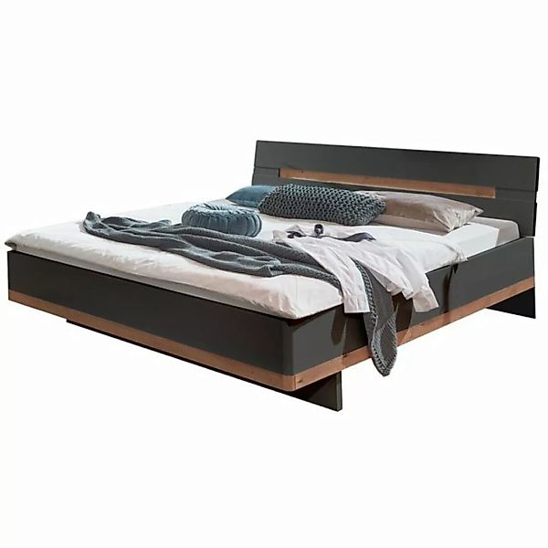 Doppelbett, 180cm Liegefläche, höhenverstellbar, in graphit mit Artisan Eic günstig online kaufen