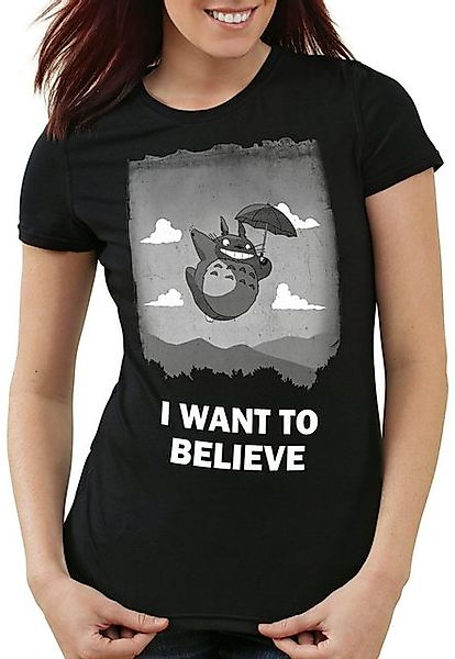 style3 T-Shirt Want to believe Totoro anime ghibli mein nachbar tonari toto günstig online kaufen