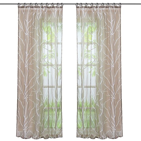 Joyswahl Gardine (1 St), Kräuselband, transparent, günstig online kaufen