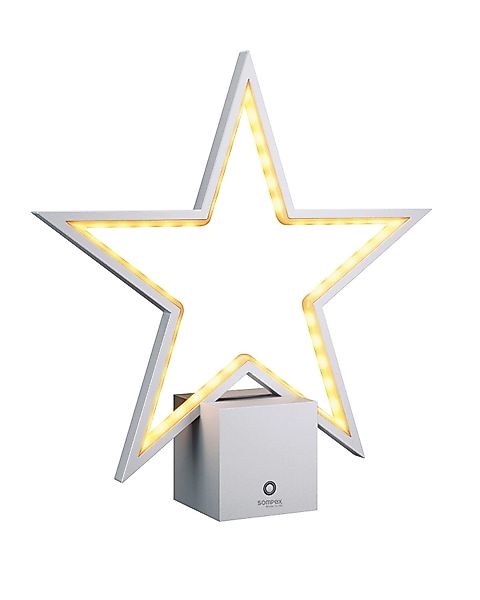 LUCY 2.0  Akku-Tischleuchte silber, 34cm günstig online kaufen